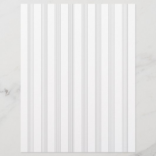 Landschap Tweezijdige Muziek Manuscript Personeels Briefhoofd (Achterkant)