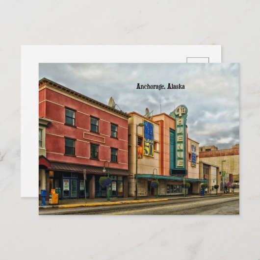 Landschap van Anchorage Briefkaart (Voorkant / Achterkant)