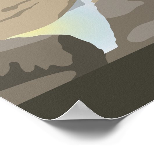 Landschap van Bude Cornwall Poster (Hoek)