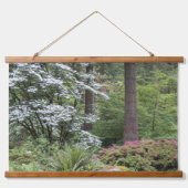 Landschap van de bostuin hangend wandkleed (Voorkant)