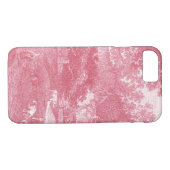 Landschap van de Franse Toile de Jouy Shabby Case-Mate iPhone Case (Achterkant (Horizontaal))