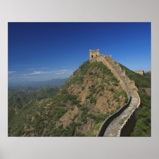 Landschap van de Grote Muur, China Poster (Voorkant)