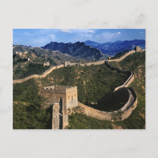 Landschap van de Grote Muur, Jinshanling, China Briefkaart (Voorkant)