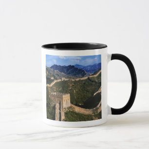 Landschap van de Grote Muur, Jinshanling, China Mok