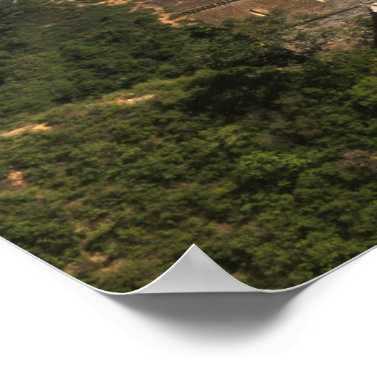 Landschap van de Grote Muur, Jinshanling, China Poster (Hoek)