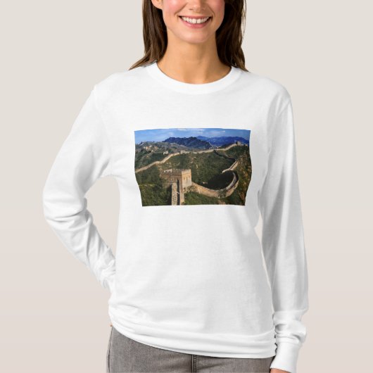 Landschap van de Grote Muur, Jinshanling, China T-shirt (Voorkant)