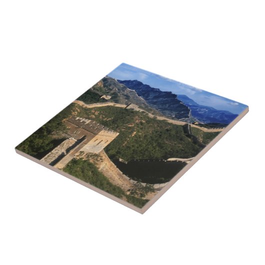 Landschap van de Grote Muur, Jinshanling, China Tegeltje (Zijkant)