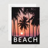 Landschap van de kokospalm briefkaart (Voorkant / Achterkant)