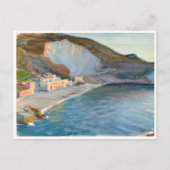 Landschap van de kust van Napels, M. Enckell Briefkaart (Voorkant)