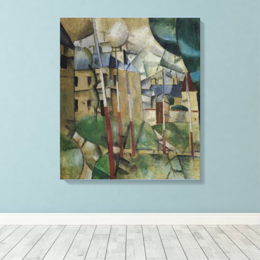  landschap van de Leger Canvas Afdruk (Insitu (Houten vloer))