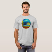 landschap van de vloeibare lucht t-shirt (Voorkant volledig)