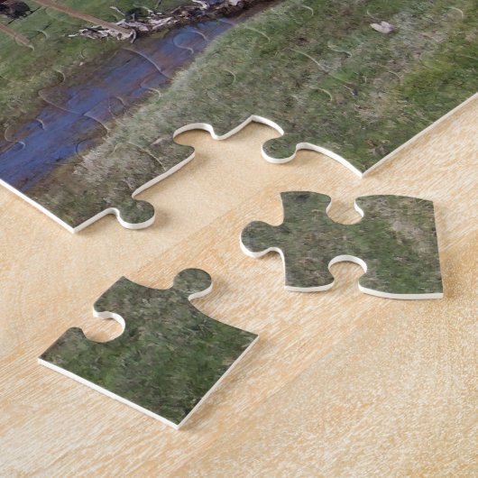 Landschap van dieren legpuzzel (Zijkant)