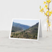 Landschap van Domeño Viejo in Valencia, Spanje Kaart (Gele Bloem)