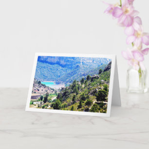 Landschap van Domeño Viejo in Valencia, Spanje Kaart
