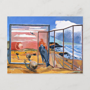 Landschap van een droom, schilderij van Paul Nash Briefkaart