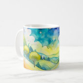 Landschap van geluk koffiemok (Voorkant links)