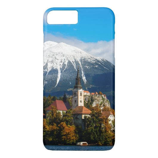 Landschap van het Bledmeer in de herfst Case-Mate iPhone Case (Achterkant)