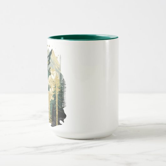 Landschap van het bosgebergte - Mok (Midden)