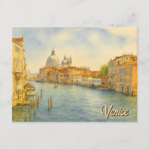 Landschap van het Groot Kanaal in Venetië Briefkaart