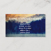 landschap van het natuur-kunstgebergte visitekaartje (Achterkant)