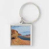 Landschap van het Powell-meer Sleutelhanger (Voorkant)