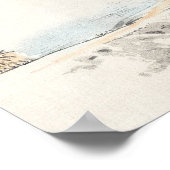 Landschap van Kōno Bairei Poster (Hoek)