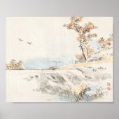 Landschap van Kōno Bairei Poster (Voorkant)