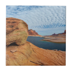 Landschap van Lake Powell Tegeltje