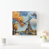 Landschap van Parijs Vierkante Klok (Huis)