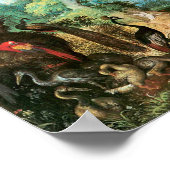 landschap van Roelant Savery met vogels Poster (Hoek)