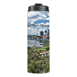 Landschap van Saint Paul, Minnesota Thermosbeker
