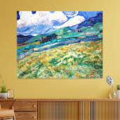 Landschap van Saint-Rémy door Vincent van Gogh 188 Canvas Afdruk (Insitu (Woonkamer))