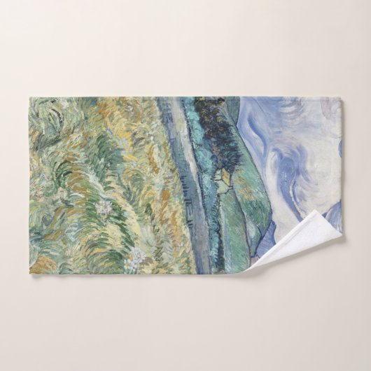 Landschap van Saint-Remy door Vincent van Gogh Handdoek (Handdoek)
