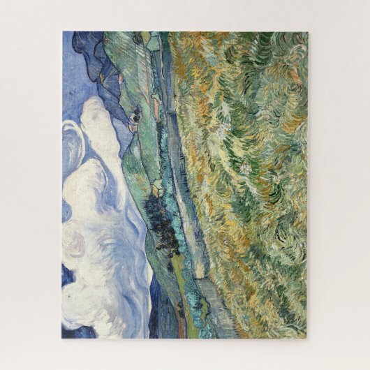 Landschap van Saint-Rémy door Vincent Van Gogh Legpuzzel (Verticaal)