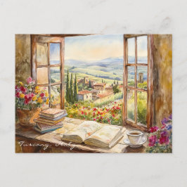 Landschap van Toscane Schilderij Italië | Travel A Briefkaart