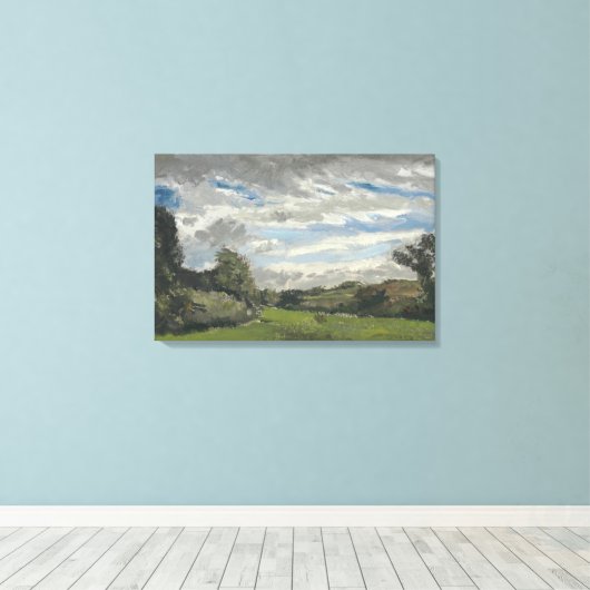 landschap van Van Gogh met duinen Canvas Afdruk (Insitu (Houten vloer))