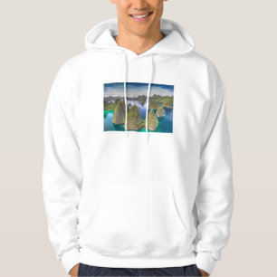 Landschap van Wayag-eiland, Indonesië Hoodie