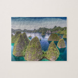 Landschap van Wayag-eiland, Indonesië Legpuzzel