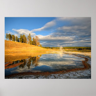 Landschap van Yellowstone Poster