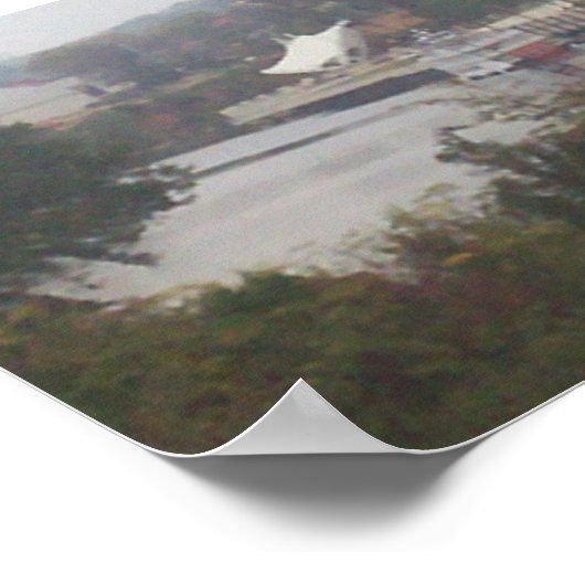 landschap, veerboot met een object poster (Hoek)