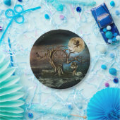 Landschap Vegvisir Tree Moon Papieren Bordje (Feest)