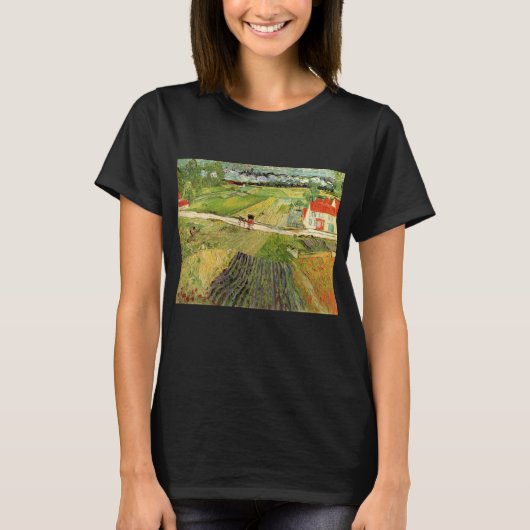 Landschap, vervoer en trein door Vincent van Gogh T-shirt (Voorkant)