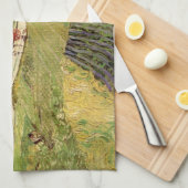 Landschap, vervoer en trein door Vincent van Gogh Theedoek (Quarter Fold)