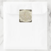 Landschap Vierkante Sticker (Tas)