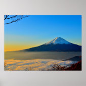 Landschap Volcano Fuji Poster (Voorkant)