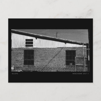 Landschap voor digitale kunstwerken in de stedelij briefkaart