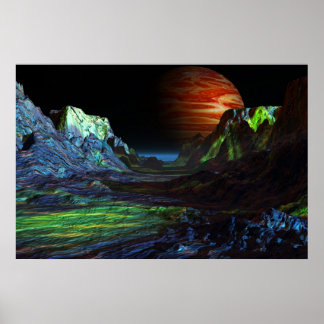Landschap voor Jupiter Poster