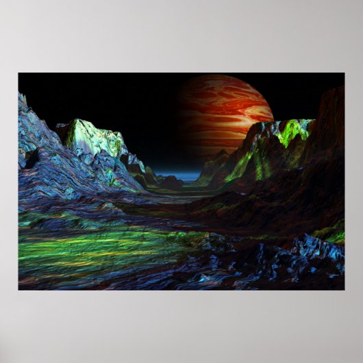 Landschap voor Jupiter Poster (Voorkant)
