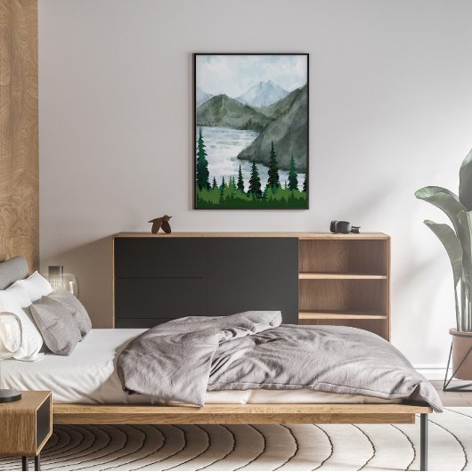 Landschap Wall Art Canvas Afdruk