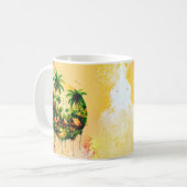 Landschap waterverf schilderen koffiemok (Voorkant links)